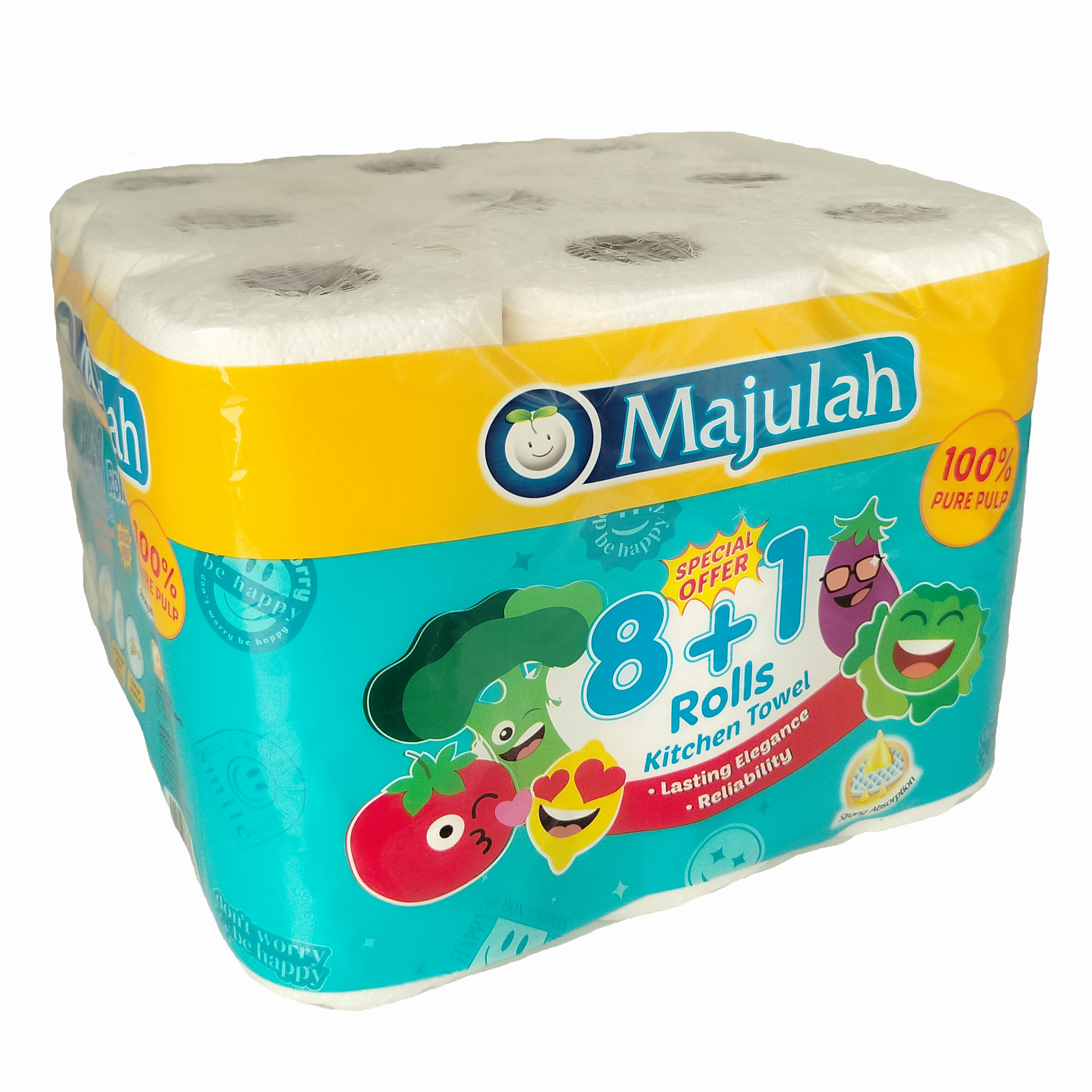 Majulah - Kitchen Towel <br/>8 + 1 Rolls X 450 Sheets